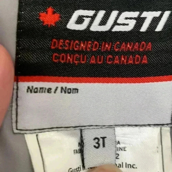 Gusti light gray snow pants with elastic waist and easy grab zipper - Picture 2 of 5